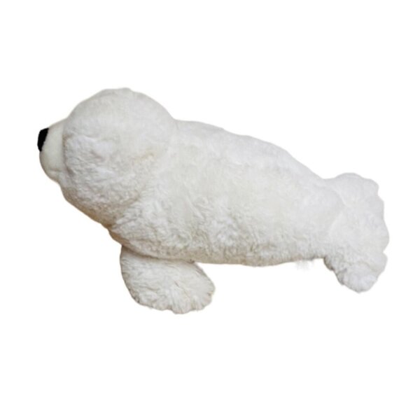 Aurora Eco Nation White Seal Plush Toy 12"Made from 100 Percent Recycled Materia - Picture 3 of 7